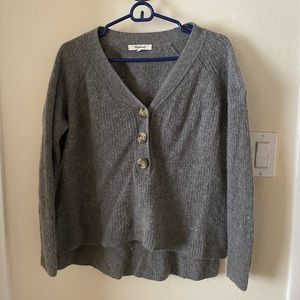 Madewell sweater with buttons